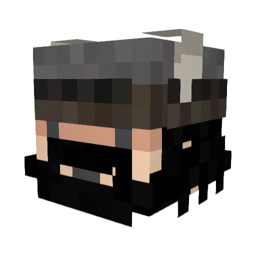 Whilgand Minecraft avatar head, 3D render