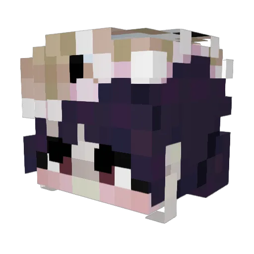 Whimes7 Minecraft avatar head, 3D render