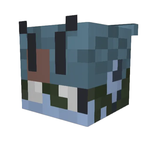 WhimsicalMano Minecraft avatar head, 3D render