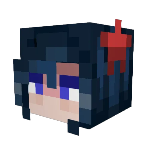WhimsicalRain Minecraft avatar head, 3D render