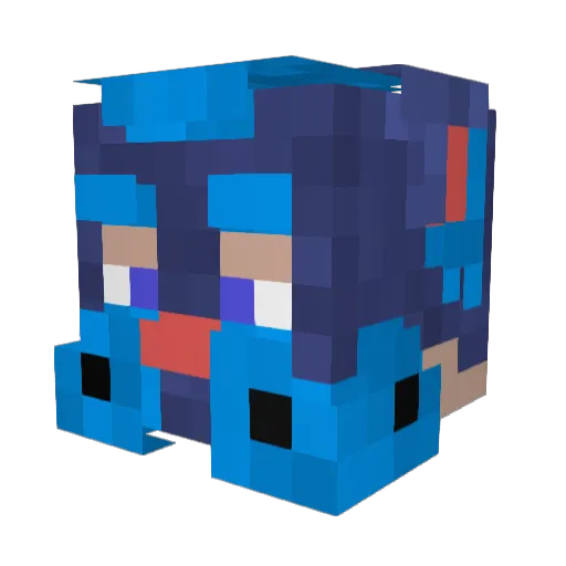 WhimsicalTomato Minecraft avatar head, 3D render