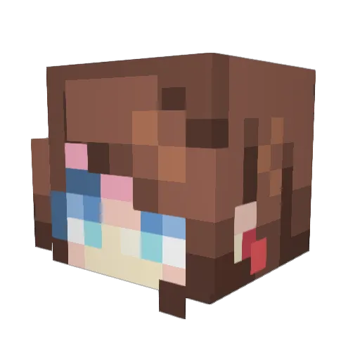 Whimsy42 Minecraft avatar head, 3D render