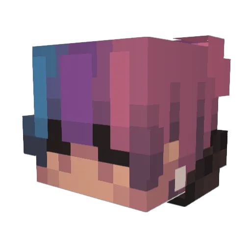 WhimsyTail Minecraft avatar head, 3D render