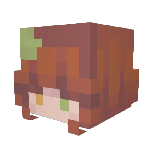 Whimsycloud_ Minecraft avatar head, 3D render