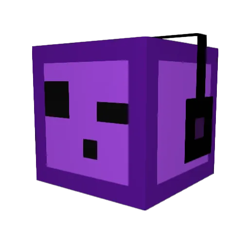 Whink Minecraft avatar head, 3D render