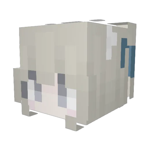 Whinyminy Minecraft avatar head, 3D render