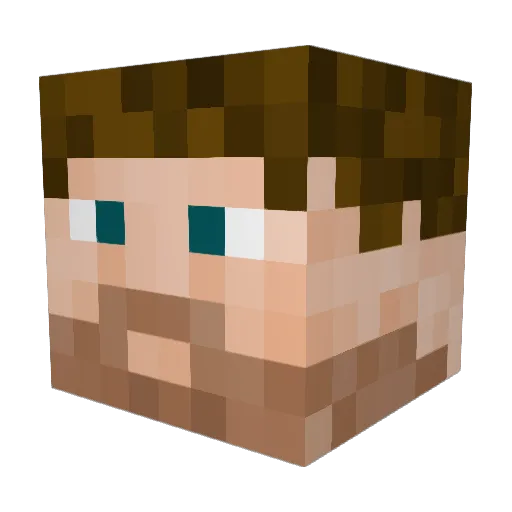 Whipmaster20 Minecraft avatar head, 3D render