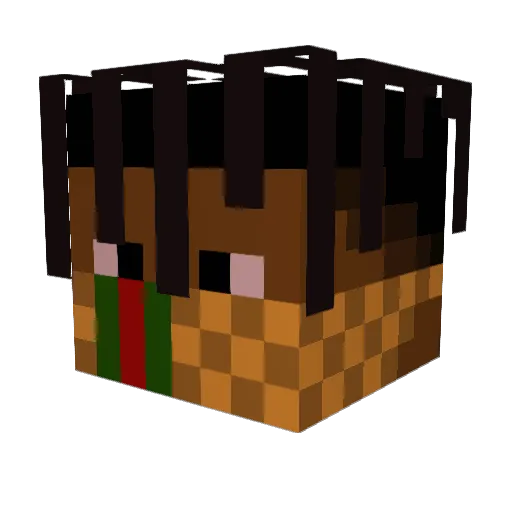 Whippet4743 Minecraft avatar head, 3D render