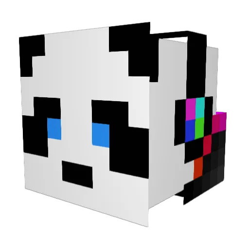 Whippetdogee Minecraft avatar head, 3D render