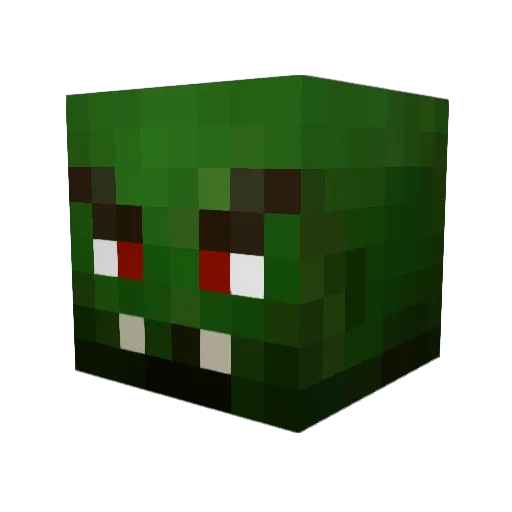 Whipray Minecraft avatar head, 3D render