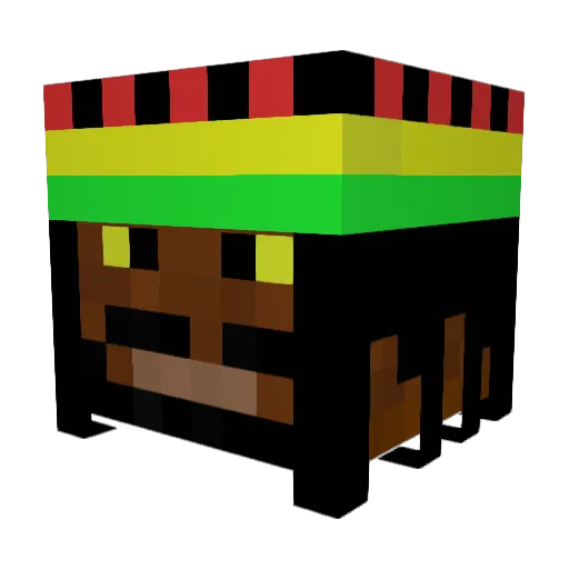 Whiptaker Minecraft avatar head, 3D render