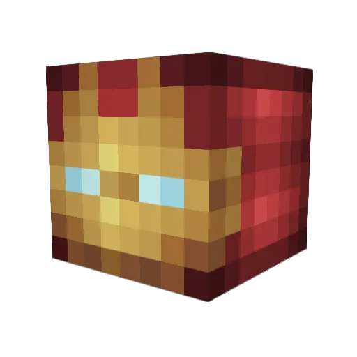 Whirltech14 Minecraft avatar head, 3D render