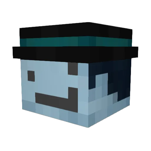 Whirr_ Minecraft avatar head, 3D render