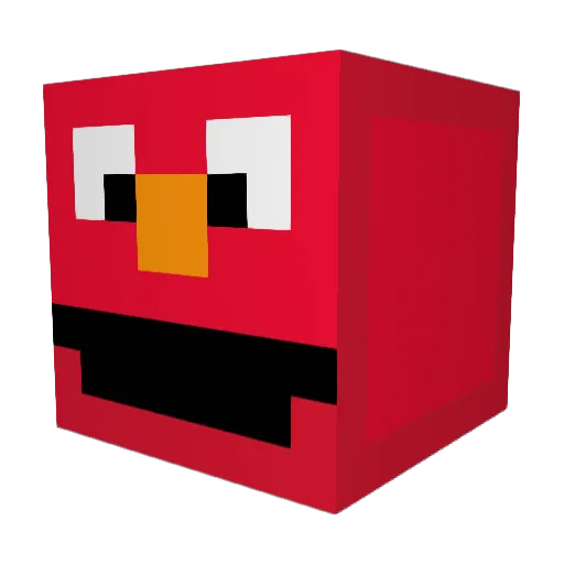 Whirzls Minecraft avatar head, 3D render