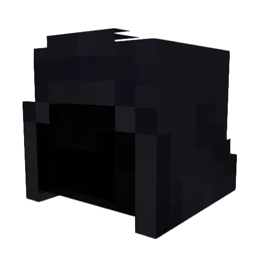 Whiskerkiss Minecraft avatar head, 3D render