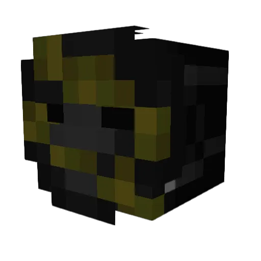 WhiskeyFPS Minecraft avatar head, 3D render
