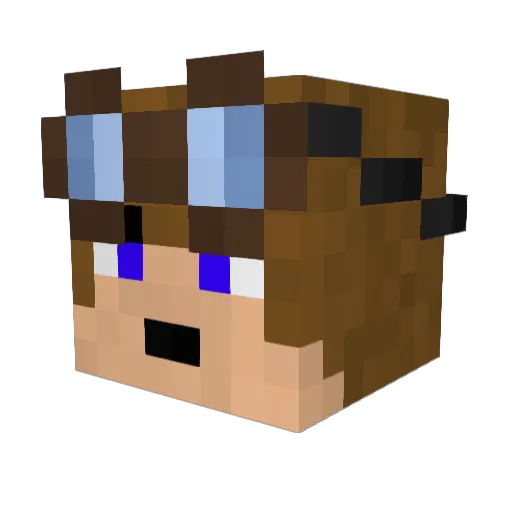 WhiskeySquad203 Minecraft avatar head, 3D render