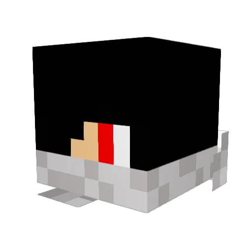 Whiskey_13 Minecraft avatar head, 3D render