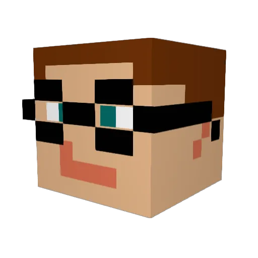 Whiskeytango2000 Minecraft avatar head, 3D render