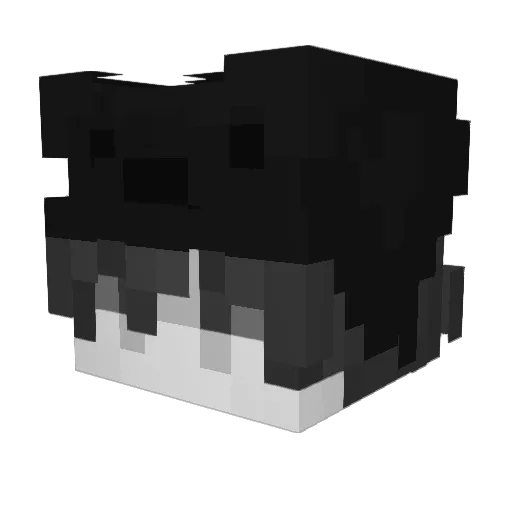 WhiskyoIO Minecraft avatar head, 3D render