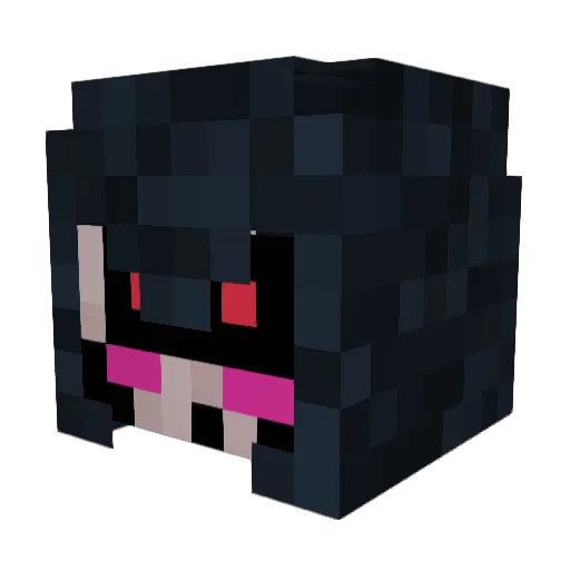 WhispWillOWisp Minecraft avatar head, 3D render