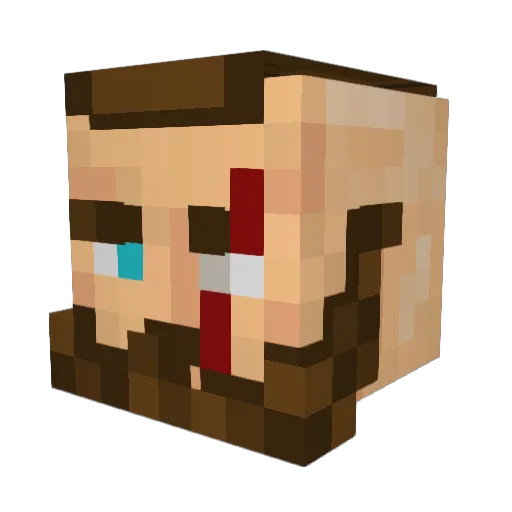 Whisper91 Minecraft avatar head, 3D render
