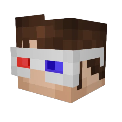 WhisperLamp967 Minecraft avatar head, 3D render