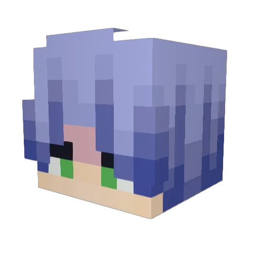 WhisperNEekeri Minecraft avatar head, 3D render