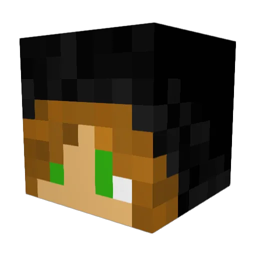 WhisperSev Minecraft avatar head, 3D render
