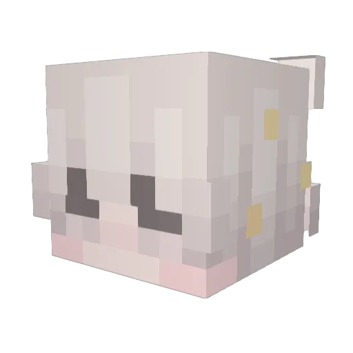 WhisperStarlight Minecraft avatar head, 3D render