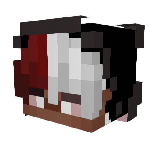 Whisper_0214 Minecraft avatar head, 3D render