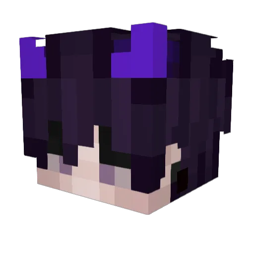Whisper_ken Minecraft avatar head, 3D render