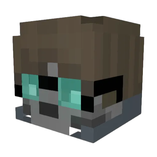 Whisprr_ Minecraft avatar head, 3D render