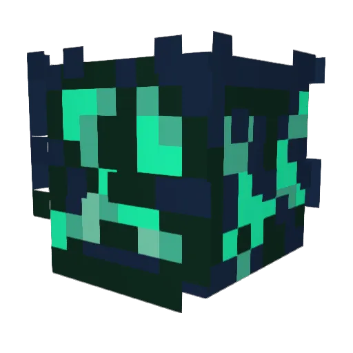 Whisselle Minecraft avatar head, 3D render