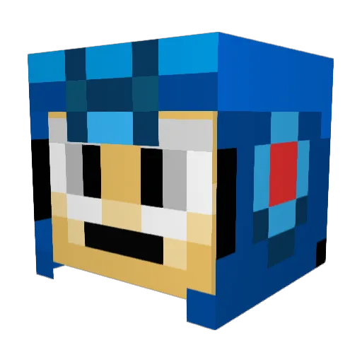 Whistler Minecraft avatar head, 3D render