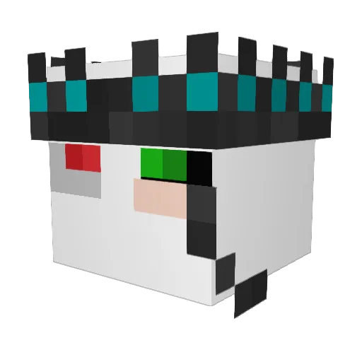 Whit3_Rabbit Minecraft avatar head, 3D render