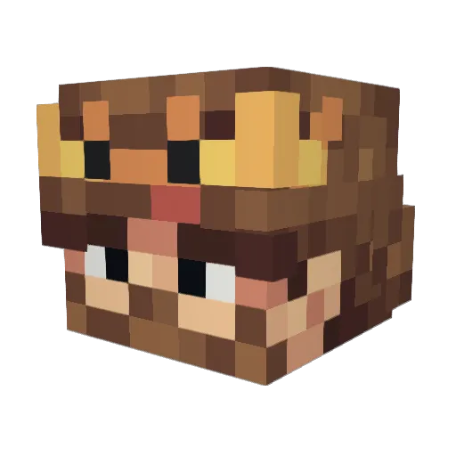 Whit3mar3_ Minecraft avatar head, 3D render