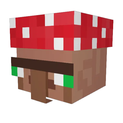 WhitDoig Minecraft avatar head, 3D render