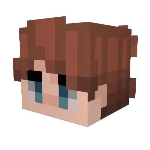 White031 Minecraft avatar head, 3D render