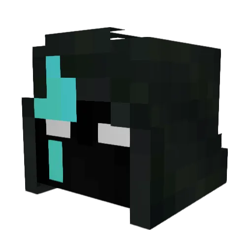 White35Tiger Minecraft avatar head, 3D render
