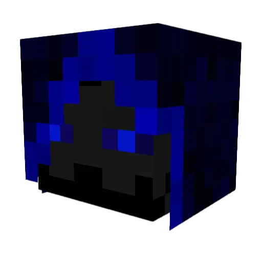 White555 Minecraft avatar head, 3D render