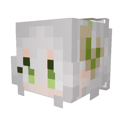 White626 Minecraft avatar head, 3D render