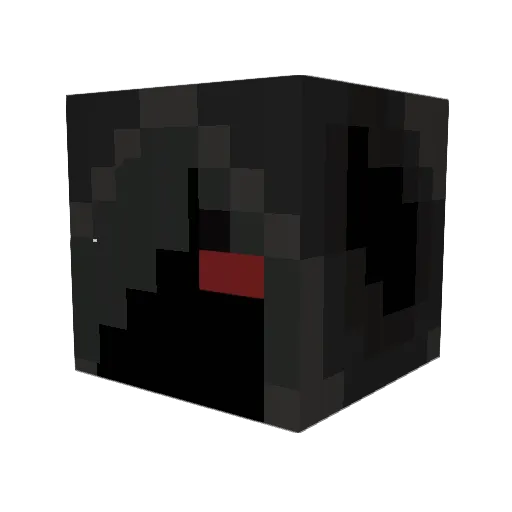 WhiteAbysswalker Minecraft avatar head, 3D render