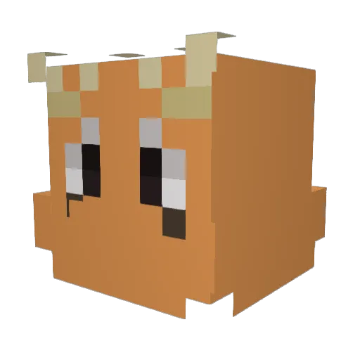 WhiteBee21 Minecraft avatar head, 3D render