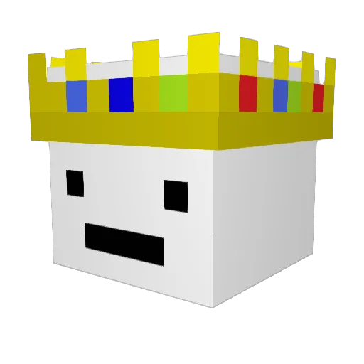 WhiteBoyMikey Minecraft avatar head, 3D render