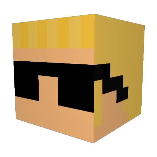 WhiteCheddar04 Minecraft avatar head, 3D render