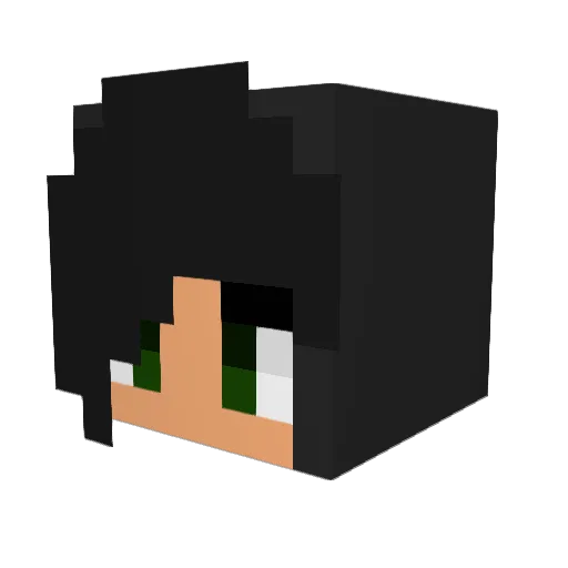 WhiteDRod Minecraft avatar head, 3D render