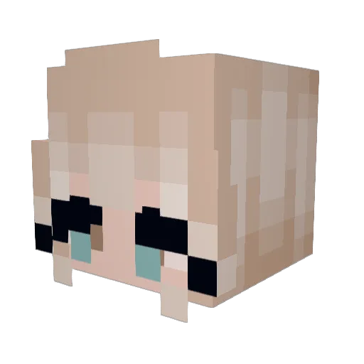 WhiteDoveShadow Minecraft avatar head, 3D render