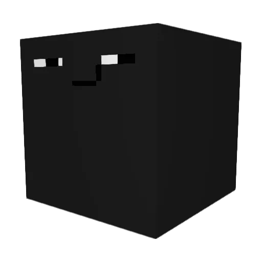 WhiteEyedMob Minecraft avatar head, 3D render