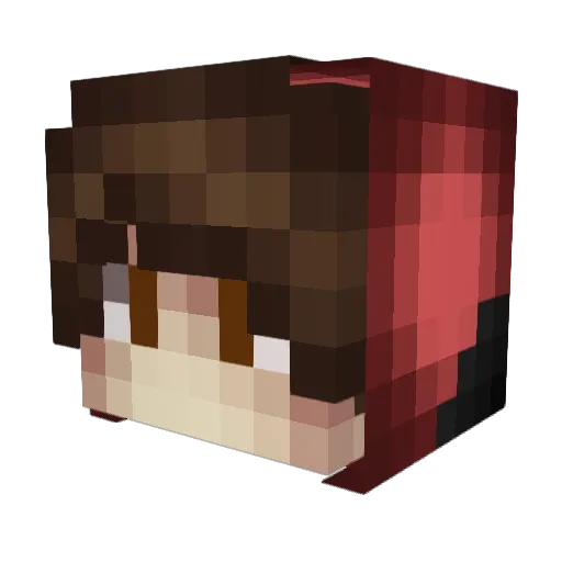 WhiteGundalf Minecraft avatar head, 3D render